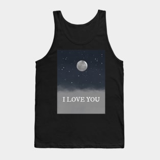 I Love You Moon And Stars At Night Tank Top